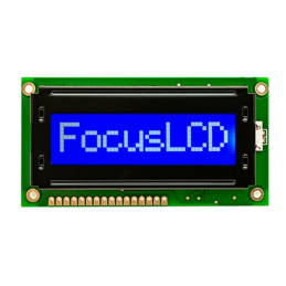 1 pcs : C81A-BW-LW65 - 8X1 STN BLUE CHARACTER LCD