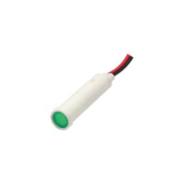 1 pcs : FL1P-8QW-1-G110V - LED GRN 8MM SNAP 110VAC/DC STK