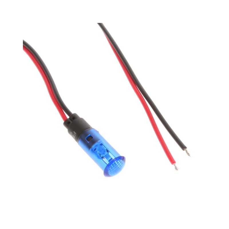 1 pcs : FL1P-8QW-2-B12V - LED BLU 8MM SNAP 12VAC/DC STK