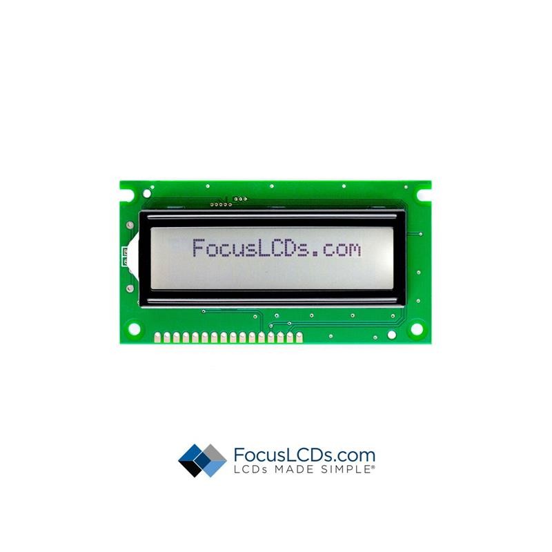 1 pcs : C162B-FTW-LW63 - 16X2 FSTN GRAY CHARACTER LCD