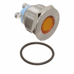 1 pcs : 6221301304F - 22MM FLTPMI YLW 12VDC W/TERM