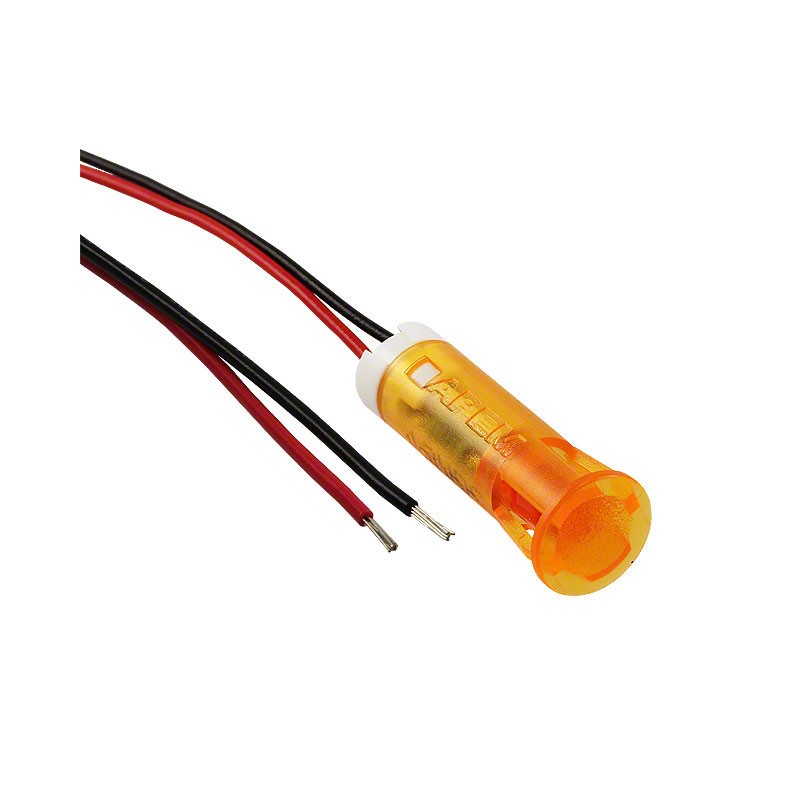 1 pcs : QS83XXO24 - INDICATOR 8MM FIXED ORA 24V WIRE