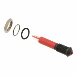 1 pcs : Q6P1BXXR24E - INDICATOR 24V 6MM PROMINENT RED