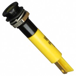 1 pcs : Q8F1BXXY24E - INDICATOR 24V 8MM FLUSH YELLOW