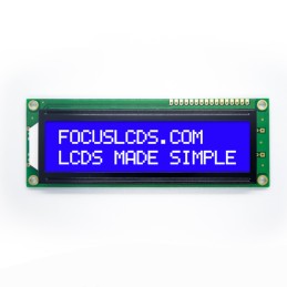 1 pcs : C162D-BW-LW65 - 16X2 STN BLUE CHARACTER LCD
