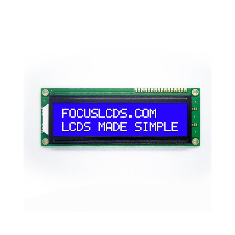 1 pcs : C162D-BW-LW65 - 16X2 STN BLUE CHARACTER LCD