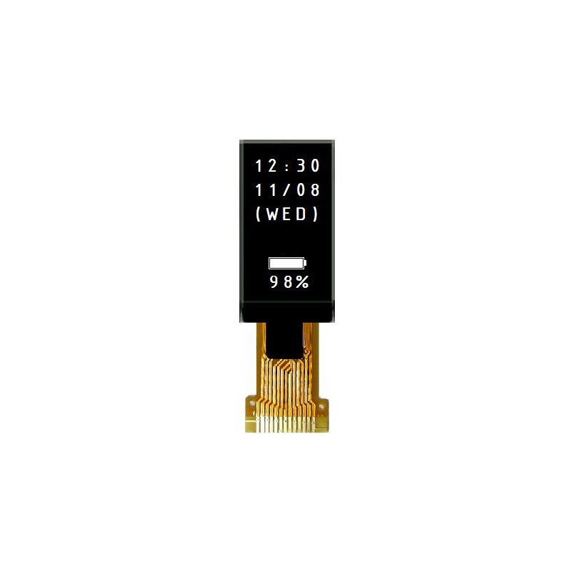 1 pcs : MDOT064128AY-WM - 64X128 TAB OLED, WHITE ON BLACK