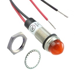 1 pcs : 6563356303F - LED PNL IND ORG 28V IP67/NEMA 4X