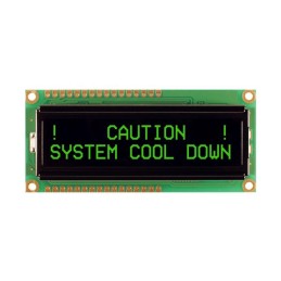 1 pcs : NHD-0216K1Z-NSPG-FBW - LCD MOD 32DIG 16X2 TRANSMISV GRN