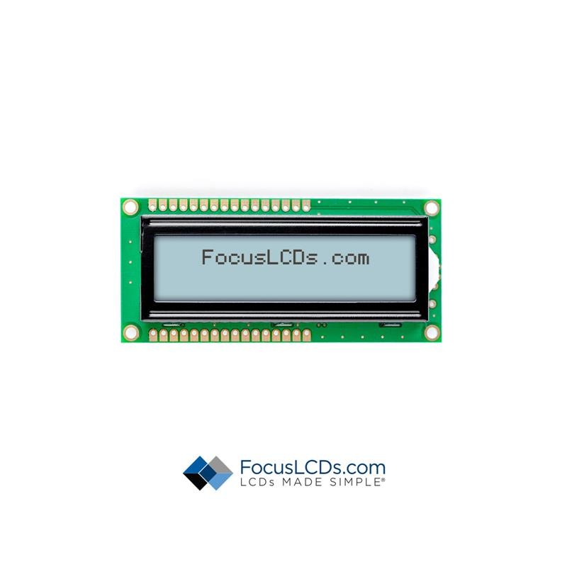 1 pcs : C162A-FTW-LW63 - 16X2 FSTN GRAY CHARACTER LCD