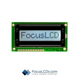 1 pcs : C81A-FTW-LW63 - 8X1 FSTN GRAY CHARACTER LCD