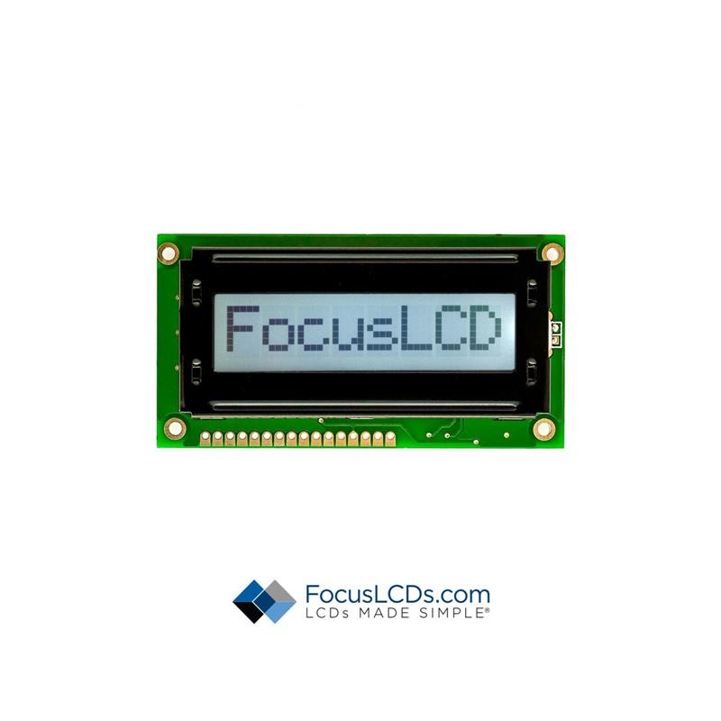 1 pcs : C81A-FTW-LW63 - 8X1 FSTN GRAY CHARACTER LCD
