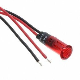 1 pcs : FL1P-8QW-2-R2V - LED RED 8MM SNAP 2VAC/DC STK