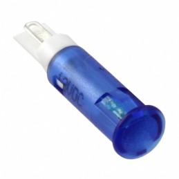 1 pcs : QS61XXB12 - INDICATOR 6MM FIXED BLU 12V SLDR