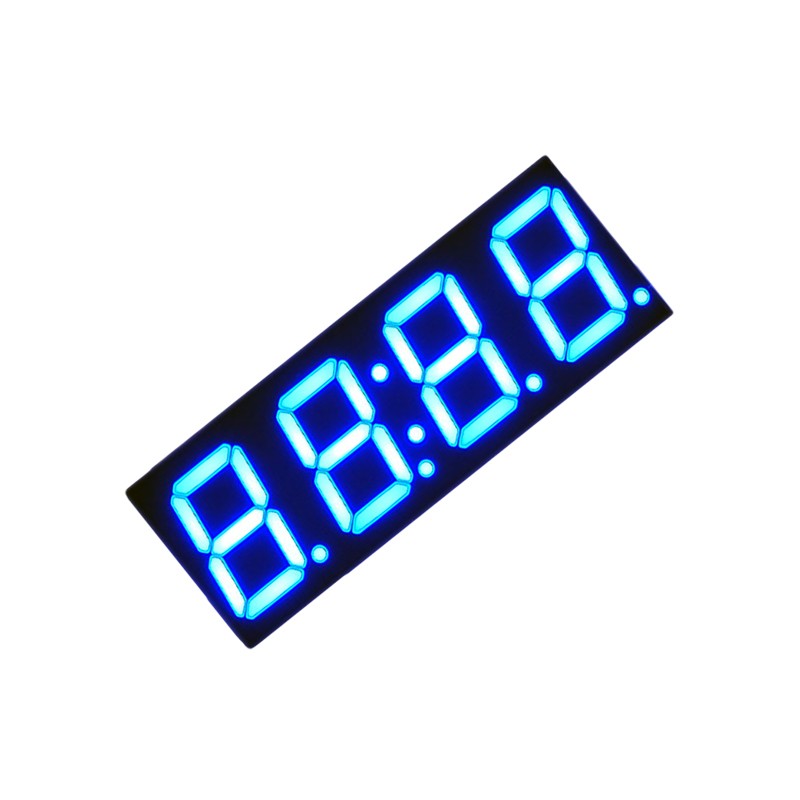 1 pcs : 812 - DISP 7SEG 0.56' QUAD BLUE 14DIP