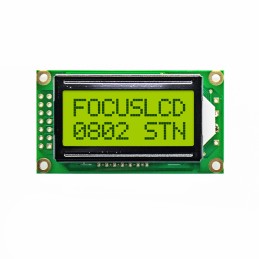 1 pcs : C82B-YTY-LW65 - 8X2 STN YELLOW/GREEN CHARACTER