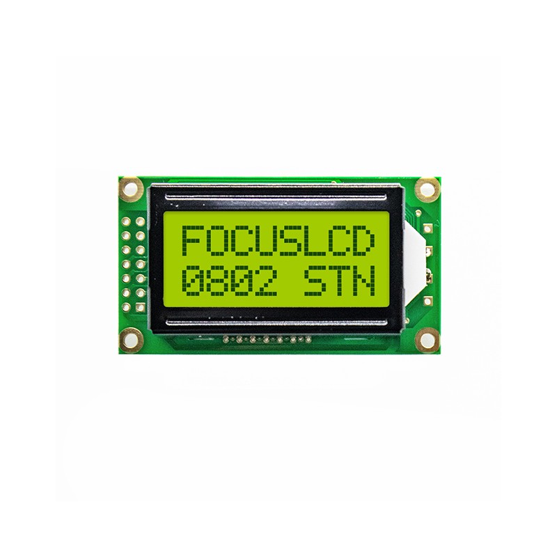 1 pcs : C82B-YTY-LW65 - 8X2 STN YELLOW/GREEN CHARACTER