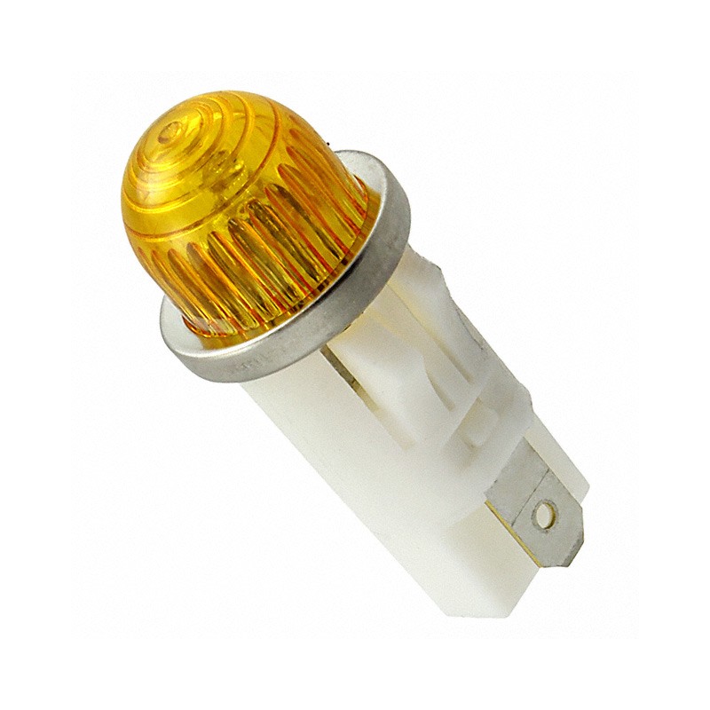 1 pcs : 1092QA3-12V - LED PMI, AMBER, HI-DOME, 12V, 3/