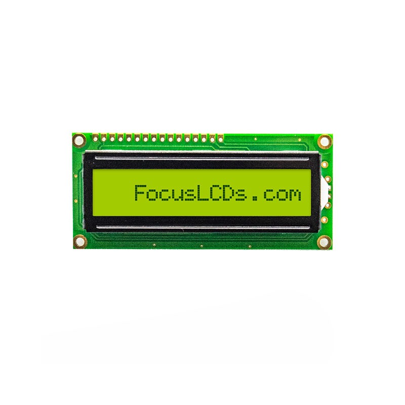 1 pcs : C161A-YTY-LW65 - 16X1 STN YELLOW/GREEN CHARACTER