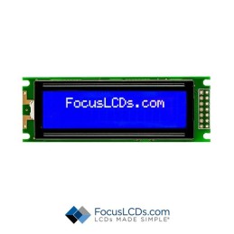 1 pcs : C162C-BW-LW63 - 16X2 STN BLUE CHARACTER LCD