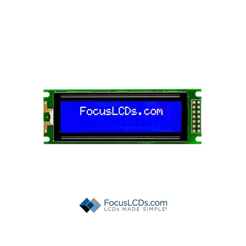 1 pcs : C162C-BW-LW63 - 16X2 STN BLUE CHARACTER LCD