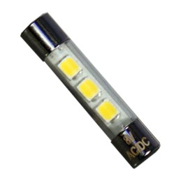 1 pcs : LE-GF8V-WW - LED, 8V T-2 (3AG) FUSE STYLE WH