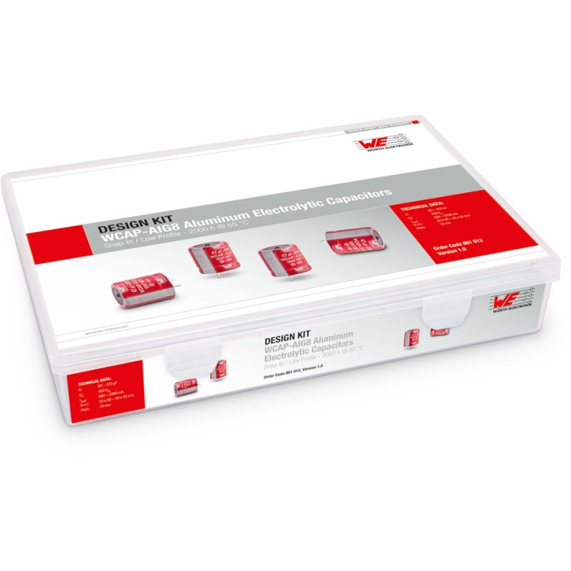 1 pcs - Wurth Elektronik, Snap-In Aluminium Capacitor Kit 15 pieces