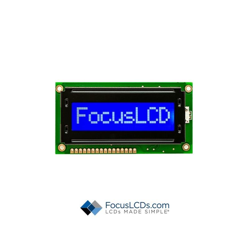 1 pcs : C81A-BW-LW63 - 8X1 STN BLUE CHARACTER LCD