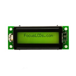 1 pcs : C162E-YTY-LW65 - 16X2 STN YELLOW/GREEN CHARACTER