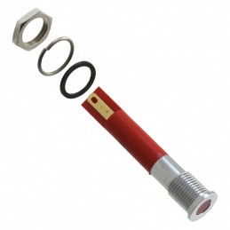 1 pcs : Q8F1CXXR12E - INDICATOR 12V 8MM FLUSH RED