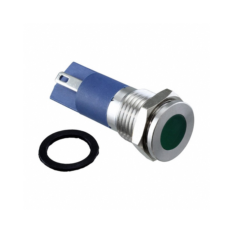 1 pcs : PVL12FLS31 - LED PANEL INDICATOR GREEN 2.8V