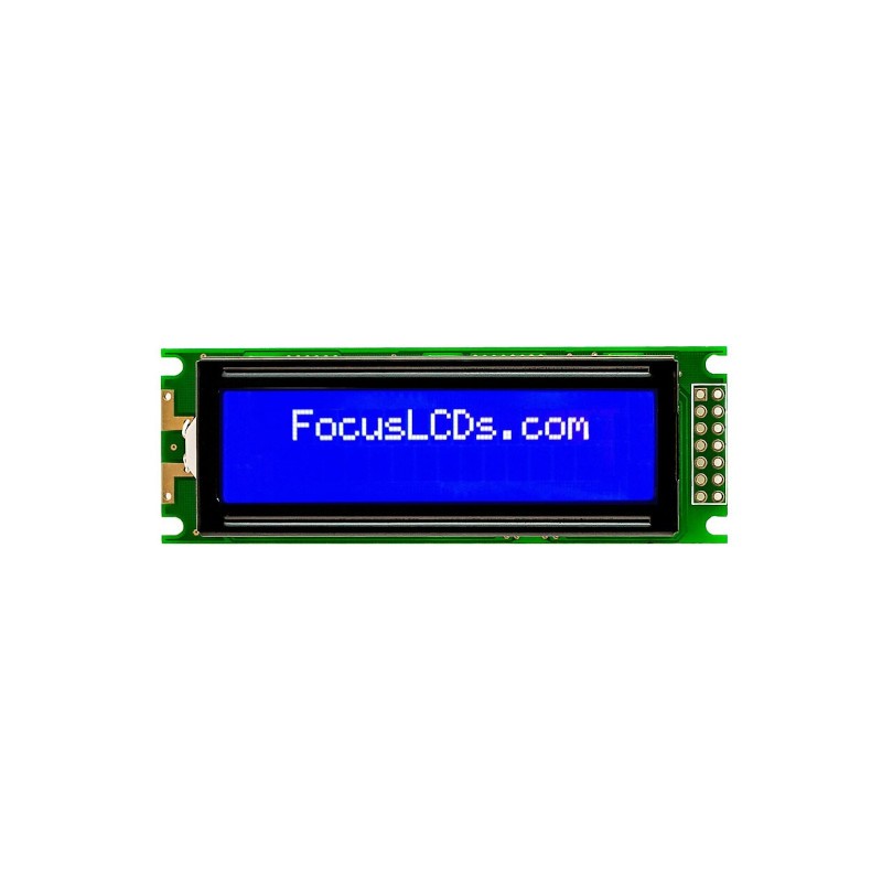 1 pcs : C162C-BW-LW65 - 16X2 STN BLUE CHARACTER LCD