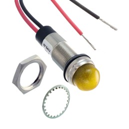 1 pcs : 656330A303F - 1/2' DOME YLW 48VDC W/LEAD