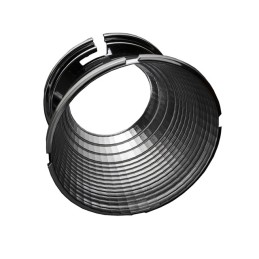 1 pcs : C12599_LENINA-W - REFLECTOR RND 1POS 74MM 40MM HT