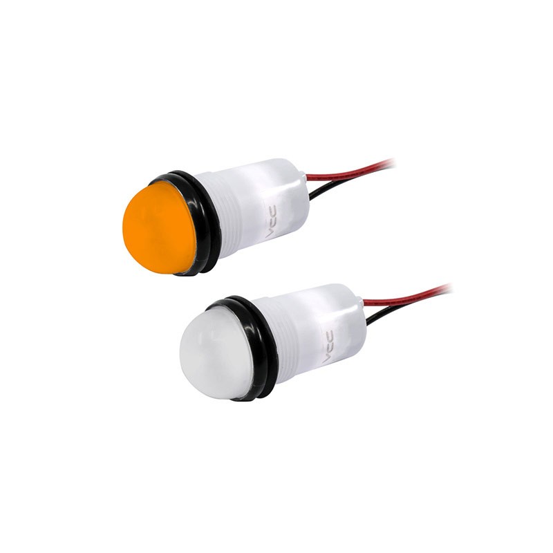 1 pcs : PML50SYFVW - .688' DIA (17.5MM) YELLOW LED PA