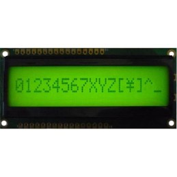 1 pcs : GFC1601G-YRNEJS - 16X2STN(Y)-R 1/16D 1/5BVOP4.