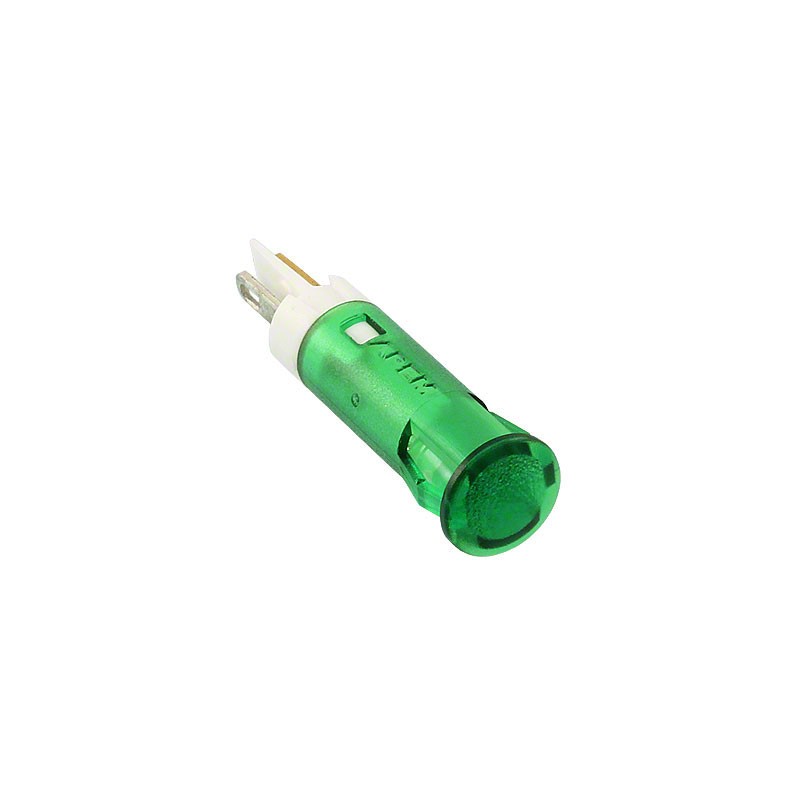 1 pcs : QS61XXG24 - INDICATOR 6MM FIXED GRN 24V SLDR