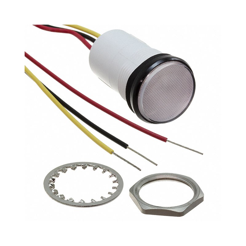 1 pcs : 5571452203F - LED MINI PANEL YELLOW/RED 5V