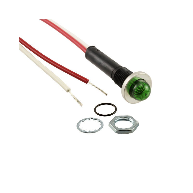 1 pcs : 6091M5-24V - INDICATOR SOLID STATE GRN PNL MT