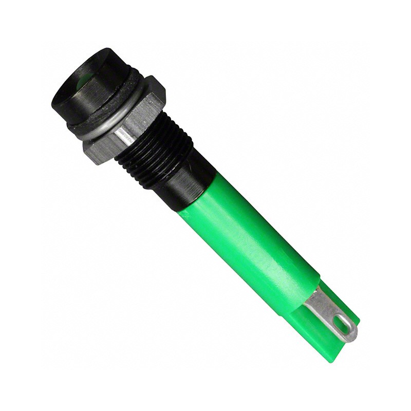 1 pcs : Q6R1BXXG12E - INDICATOR 12V 6MM RECESSED GRN