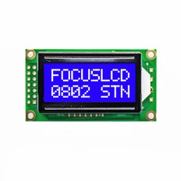 1 pcs : C82B-BW-LW65 - 8X2 STN BLUE CHARACTER LCD