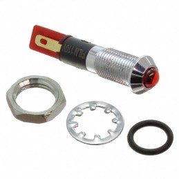 1 pcs : FL1M-8SJ-2-R2V - LED RED 8MM NUT 2VAC/DC STK