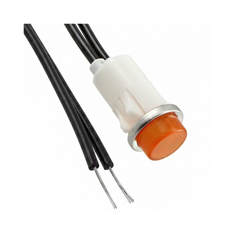 1 pcs : 1050C3 - INDICATOR NEON AMBER PANEL MNT