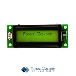 1 pcs : C162E-YTY-LW63 - 16X2 STN YELLOW/GREEN CHARACTER