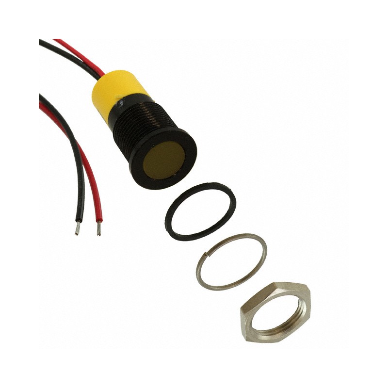 1 pcs : Q14F3BXXY12E - LED PM INDICATOR FLUSH YELLOW