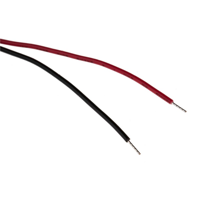 1 pcs - RS PRO Red Panel Mount Indicator, 24V dc, 8mm Mounting Hole Size, Lead Wires Termination