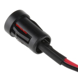 1 pcs - RS PRO Red Panel Mount Indicator, 24V dc, 8mm Mounting Hole Size, Lead Wires Termination