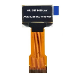 1 pcs : AOM12864A0-0.96WW - 0.96'' 128X64 OLED MONO WHITE