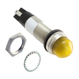 1 pcs : 656330A304F - 1/2' DOME YLW 48VDC W/TERMS