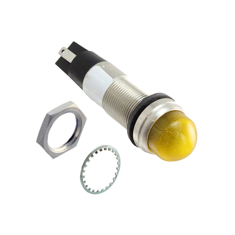 1 pcs : 656330A304F - 1/2' DOME YLW 48VDC W/TERMS